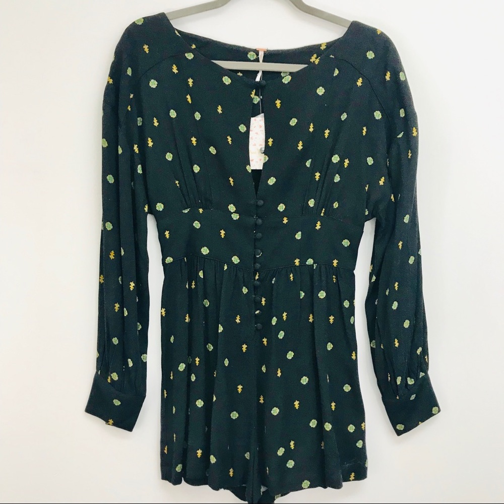 Free People Love Grows Romper Jumpsuit Size XS - Picture 3 of 6